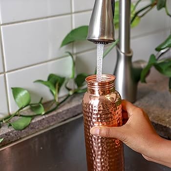 The Glow Bottle™ 100% Pure Copper Water Bottle — 34oz