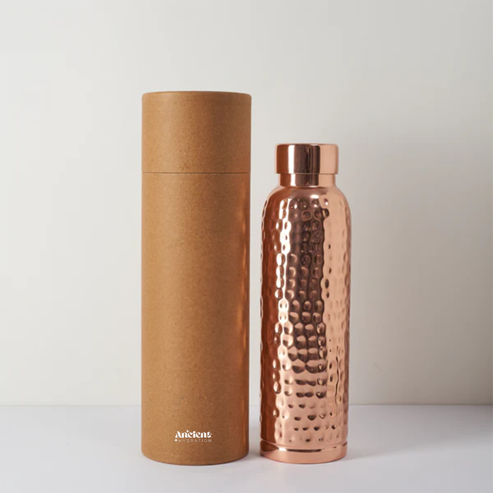 The Glow Bottle™ 100% Pure Copper Water Bottle — 34oz