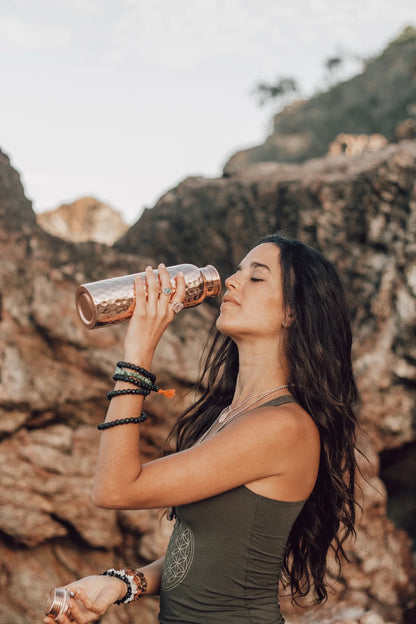 The Glow Bottle™ 100% Pure Copper Water Bottle — 34oz