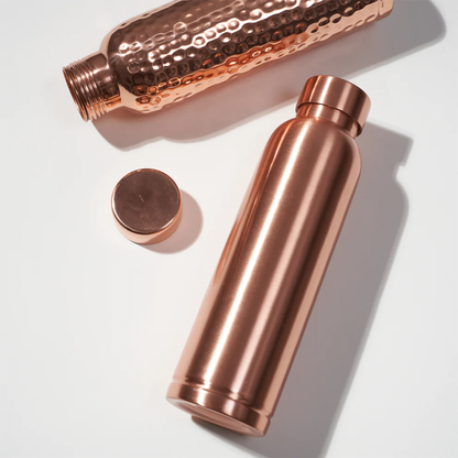 The Glow Bottle™ 100% Pure Copper Water Bottle — 34oz